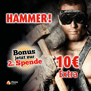 Plasma Service Europe 1400 x 1400 px 2025 KW 41–49 Hammer mit Geld