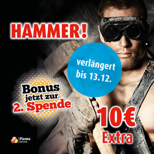Plasma Service Europe 1400 x 1400 px 2025 KW 50 Hammer Verlängerung