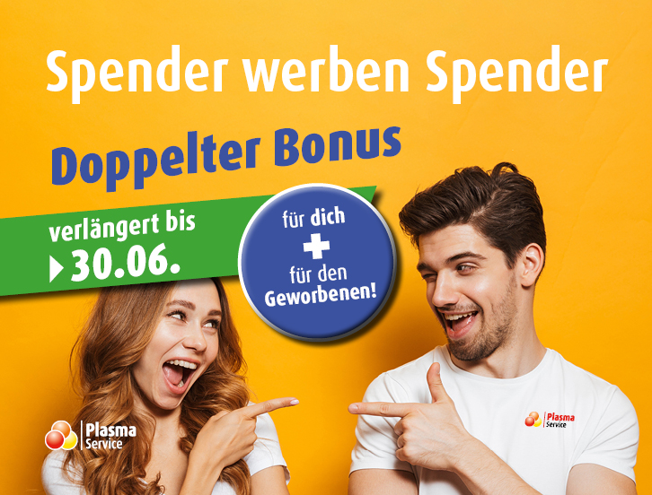 Plasma Service Europe 726 x 522 px 2022 KW 17–26 Spender werben Spender verlängert bis 30.06.2022