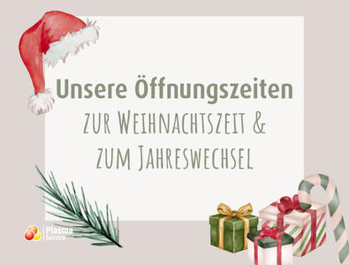 Plasma Service Europe 2025 KW 50 Öffnungszeiten