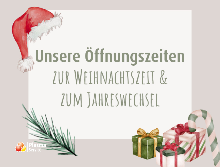 Plasma Service Europe 2025 KW 50 Öffnungszeiten