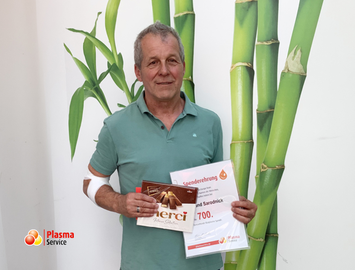Plasma Service Europe Dortmund 700. Spende Roland Sarodnick