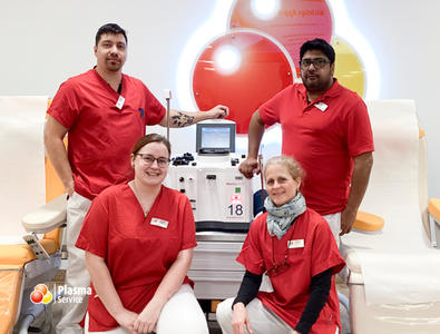 Plasma Service Europe 726 x 552 px PSE Köln Wiener Platz Unser Team im Spendesaal - Herzlich willkommen