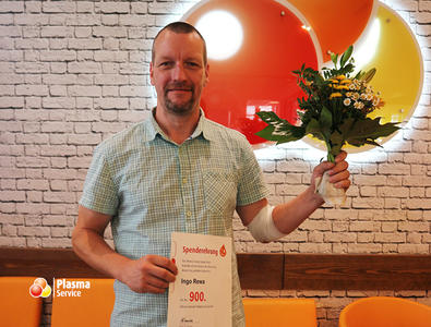 Plasma Service Europe Rostock 900. Spende Ingo Rewa