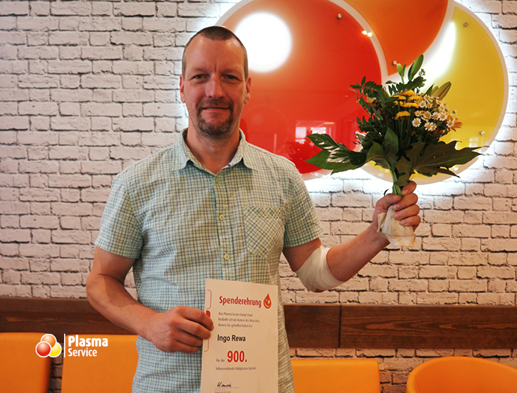 Plasma Service Europe Rostock 900. Spende Ingo Rewa